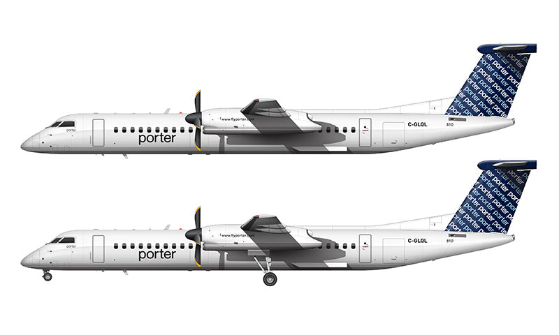 Porter Airlines Bombardier DHC-8-402 Q400 Illustration