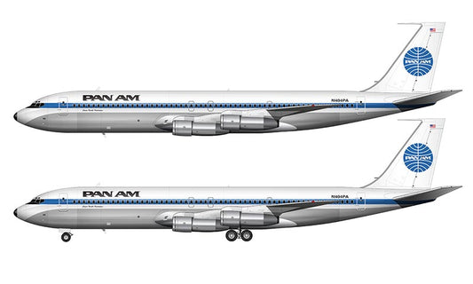 Pan Am Boeing 707-320C Illustration