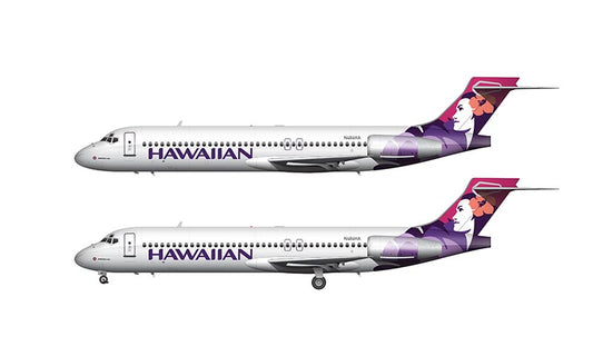 Hawaiian Airlines Boeing 717-200 Illustration