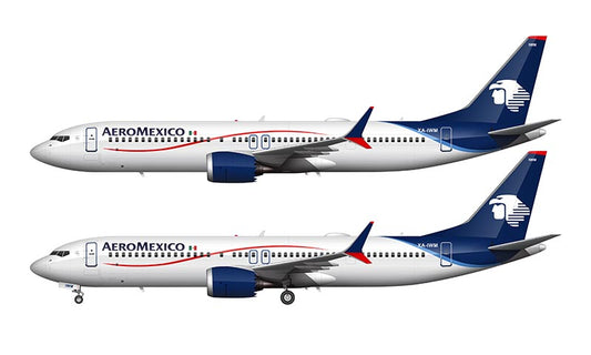 AeroMexico Boeing 737 MAX 9 Illustration