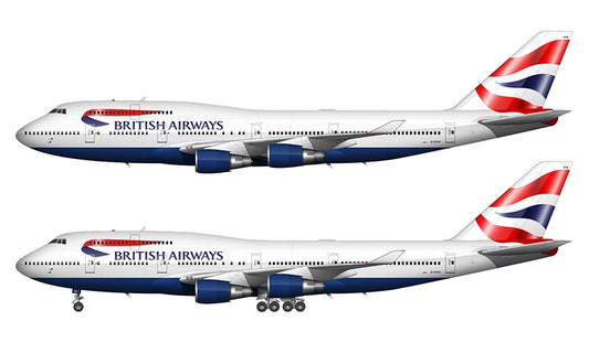 British Airways Boeing 747-436 Illustration