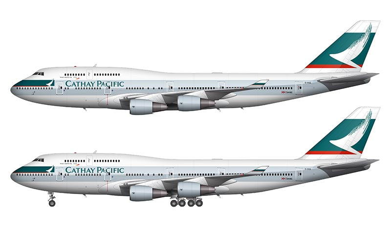 Cathay Pacific Boeing 747-400 Illustration