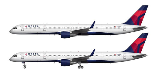 Delta Air Lines Boeing 757-351 Illustration (Onward And Upward Livery)