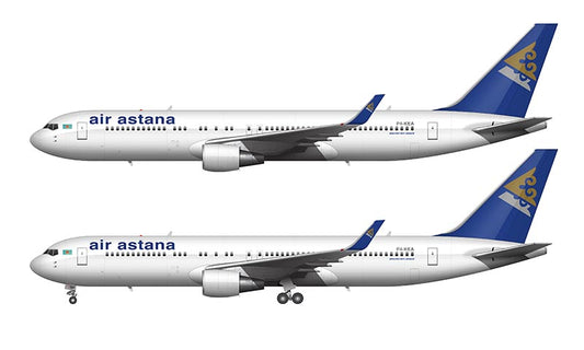 Air Astana Boeing 767-3KY/ER Illustration