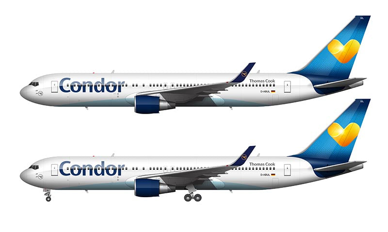 Condor Boeing 767-31B/ER Illustration