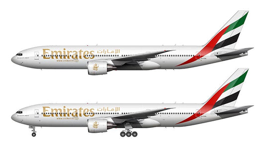 Emirates Boeing 777-200 Illustration