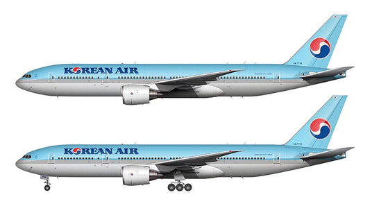 Korean Air Boeing 777-200 Illustration