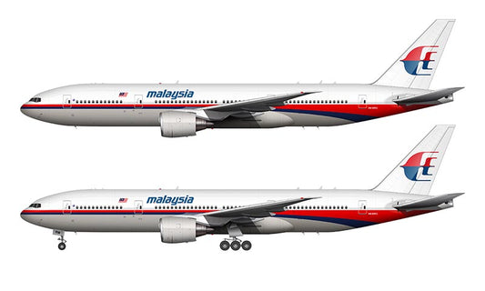 Malaysia Airlines Boeing 777-200 Illustration