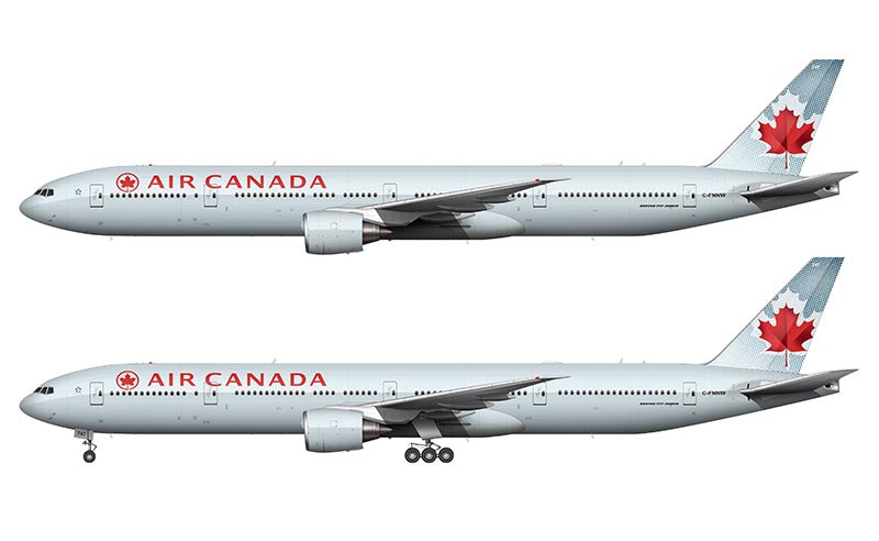 Air Canada Boeing 777-333/ER Illustration (Toothpaste Livery)