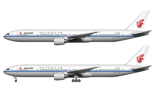 Air China Boeing 777-39L/ER Illustration