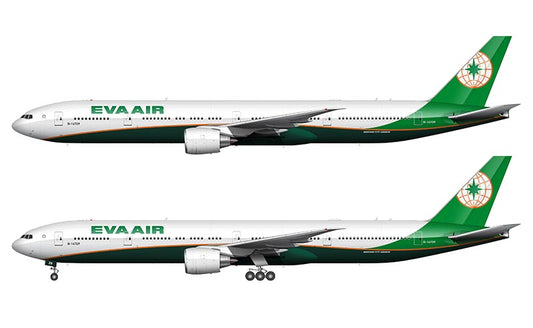 EVA Air Boeing 777-35E/ER Illustration