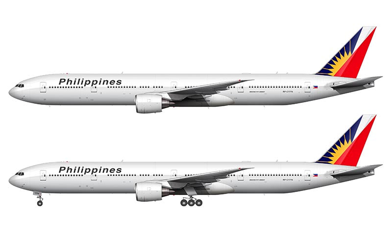 Philippine Airlines Boeing 777-3F6/ER Illustration