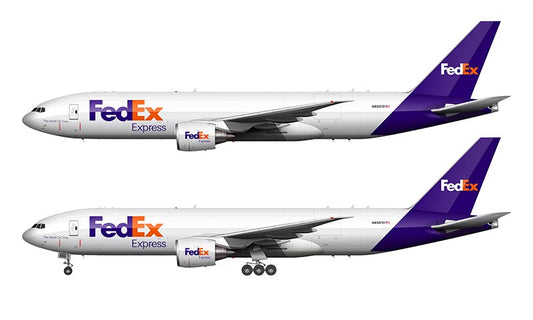 FedEx Boeing 777-FS2 Illustration