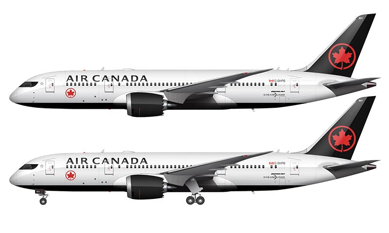 Air Canada Boeing 787-8 Illustration