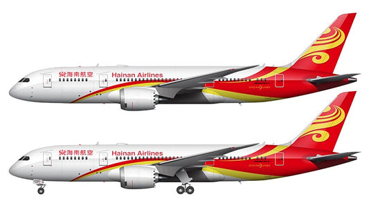 Hainan Airlines Boeing 787-8 Illustration