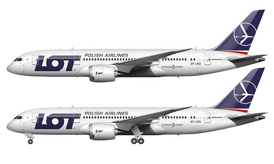 LOT Polish Airlines Boeing 787-8 Illustration