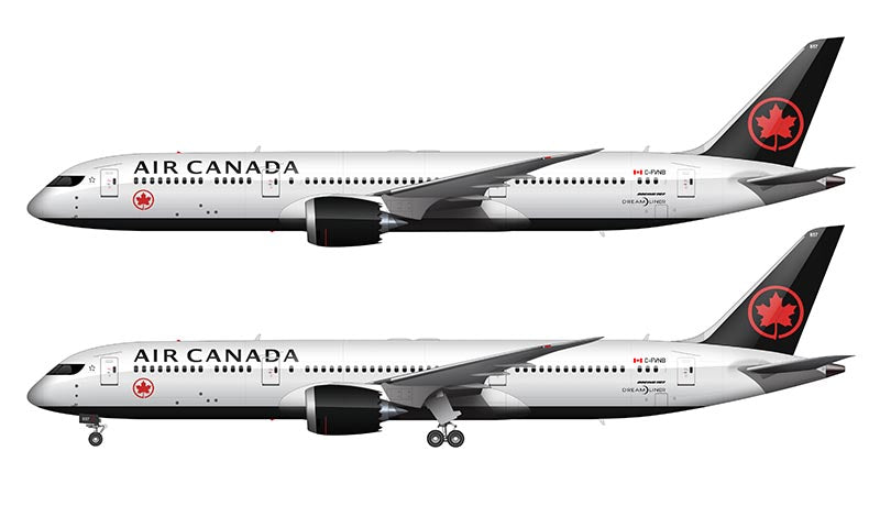 Air Canada Boeing 787-9 Illustration