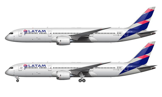 LATAM Boeing 787-9 Illustration