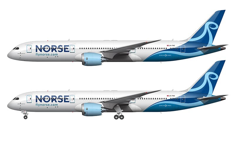 Norse Atlantic Airways Boeing 787-9 Illustration