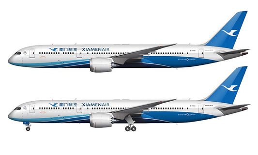 Xiamen Airlines Boeing 787-9 Illustration