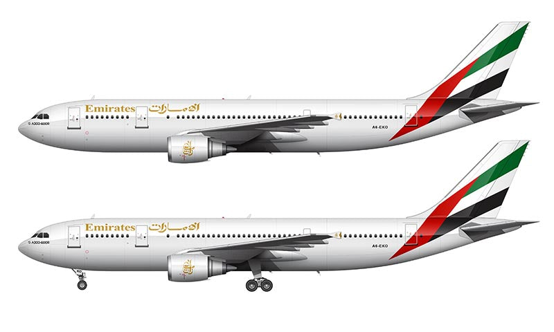 Emirates Airbus A300B4-600R Illustration
