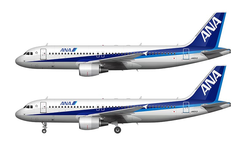 ANA Airbus A320 Illustration