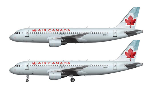 Air Canada Airbus A320-211 Illustration (Toothpaste Livery)