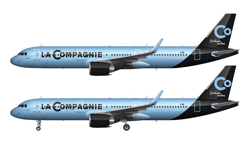 La Compagnie Airbus A321neo Illustration