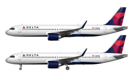 Delta Air Lines Airbus A321-271NX Illustration