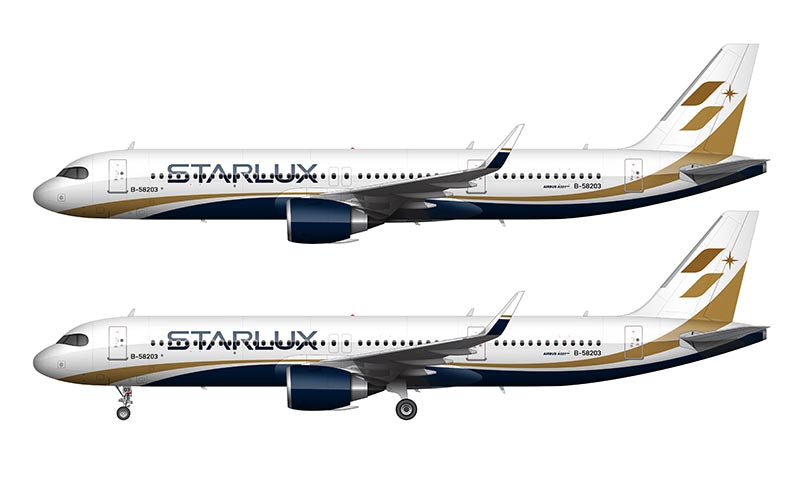 Starlux Airbus A321neo Illustration