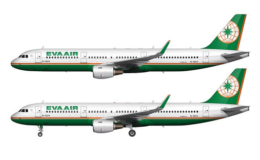EVA Air Airbus A321 Illustration