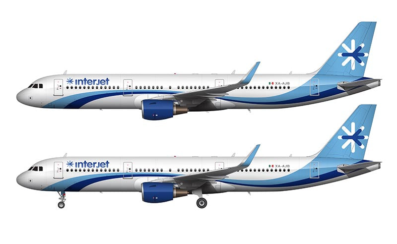Interjet Airbus A321 Illustration