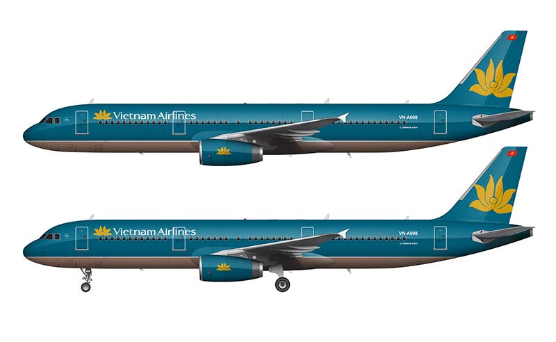 Vietnam Airlines Airbus A321 Illustration