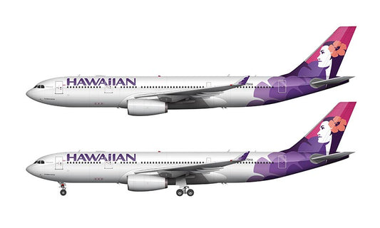 Hawaiian Airlines Airbus A330-200 Illustration