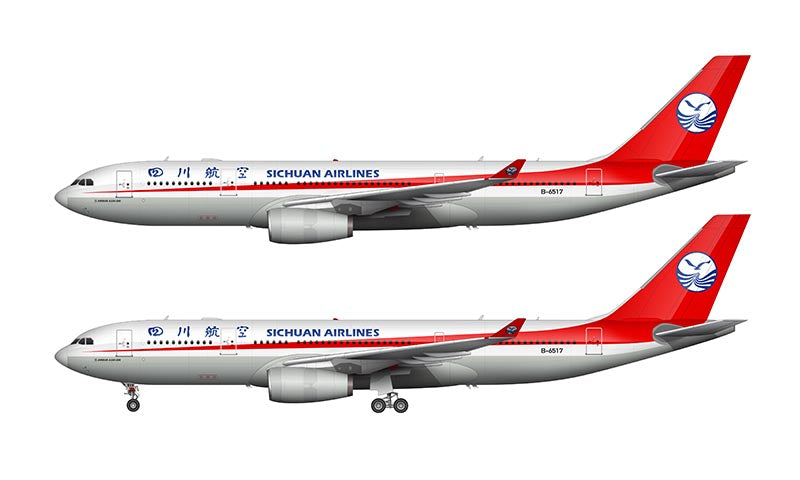 Sichuan Airlines Airbus A330-243 Illustration
