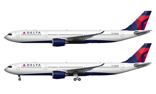 Delta Air Lines Airbus A330-900neo Illustration