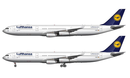 Lufthansa Airbus A340-313 Illustration