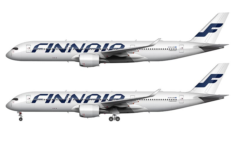 Finnair Airbus A350-941 Illustration