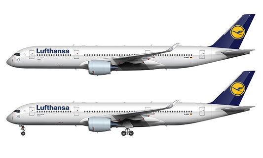 Lufthansa Airbus A350-900 Illustration