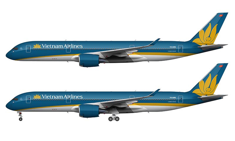 Vietnam Airlines Airbus A350-900 Illustration – NorebboStock