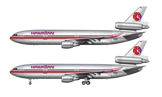 Hawaiian Airlines McDonnell Douglas DC-10-30 Illustration