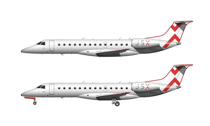 JSX (JetSuiteX) Embraer 135 Illustration