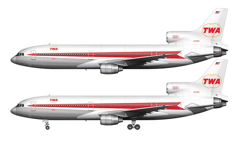 Trans World Airlines Lockheed L-1011-1 Illustration (Arrowhead Livery)