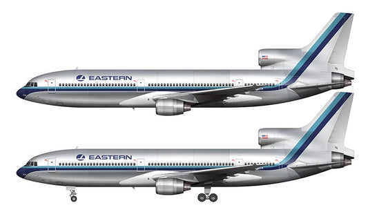 Eastern Airlines Lockheed L-1011-1 Illustration (Thin Stripe Livery)
