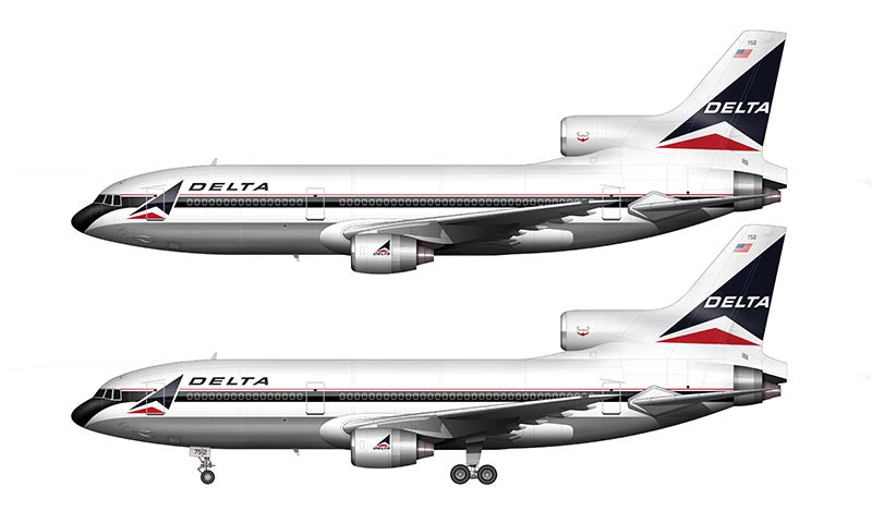 Delta Air Lines Lockheed L-1011-500 Illustration – NorebboStock